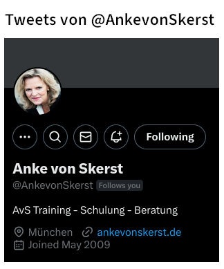 Tweets von @AnkevonSkerst